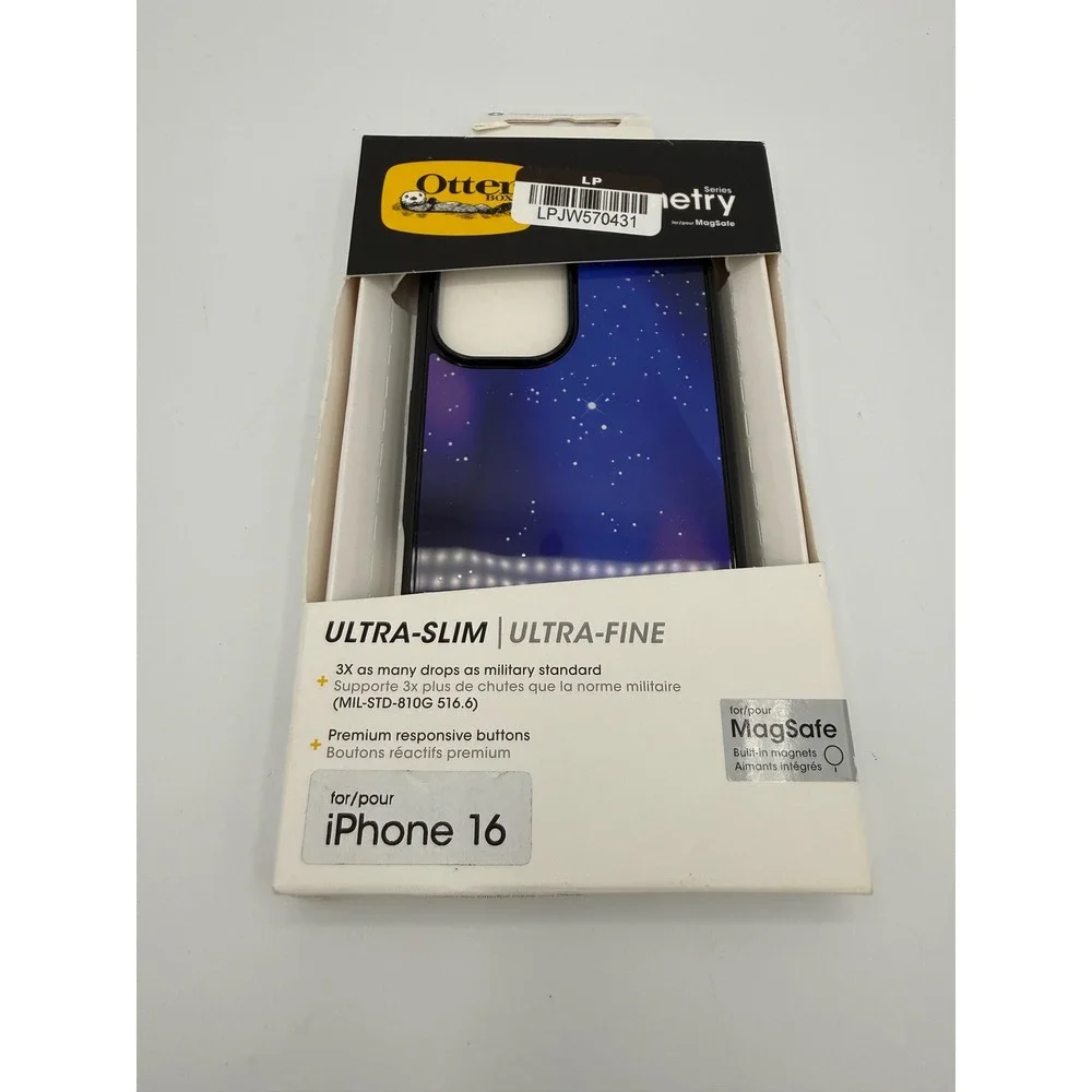 OtterBox Symmetry iPhone 16 Case Blue Purple New Celestial MagSafe Slim Starry